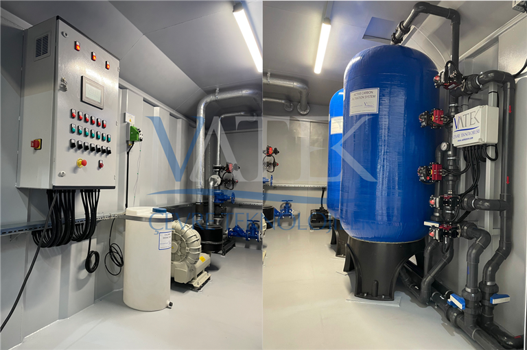 نظام معالجة مياه الصرف الصحي حزمة MBBR الأردن 2022.